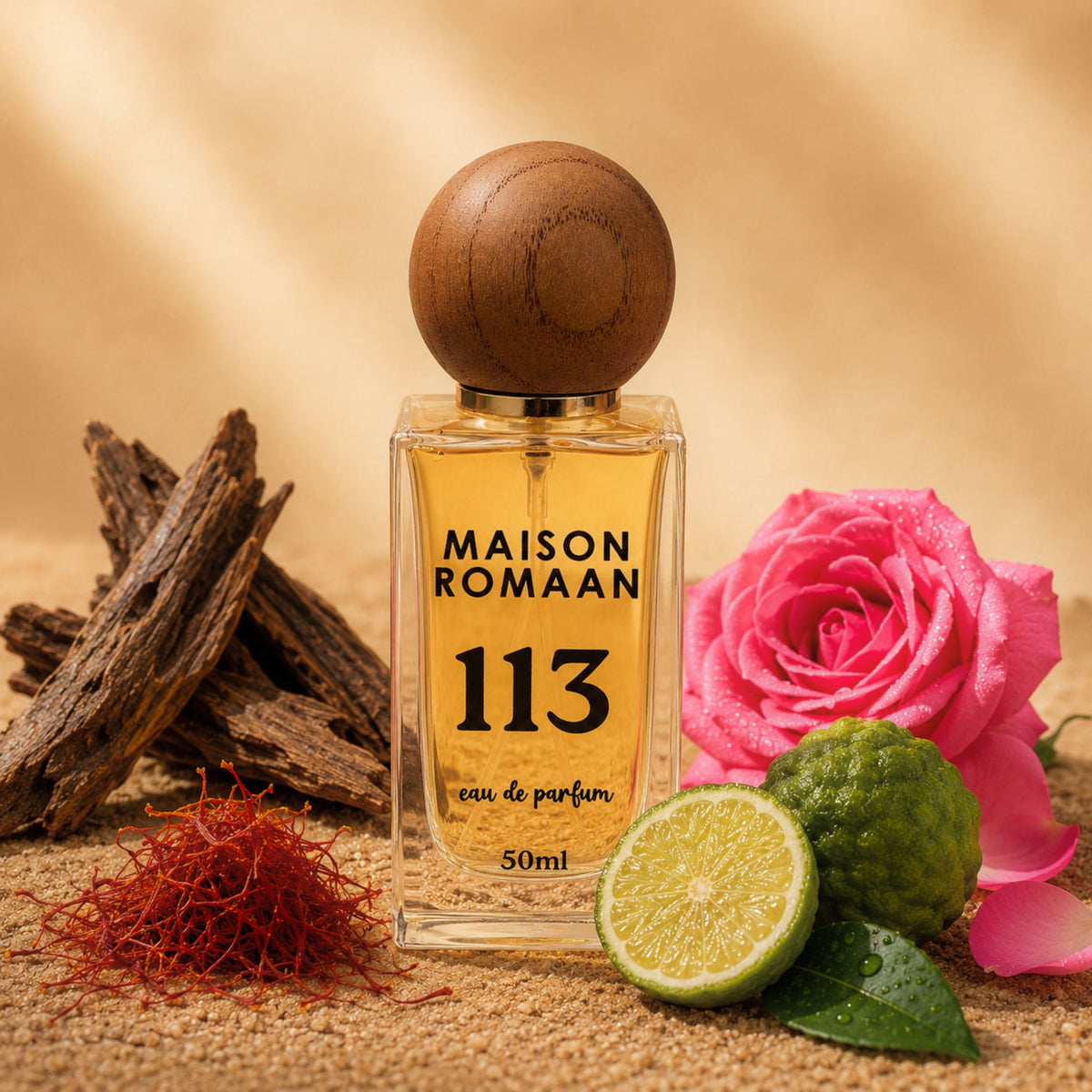 Maison Romaan No 113, woody oriental oud perfume for men and women, image 2