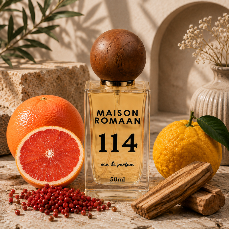 Maison Romaan No 114, fresh green aromatic perfume for men