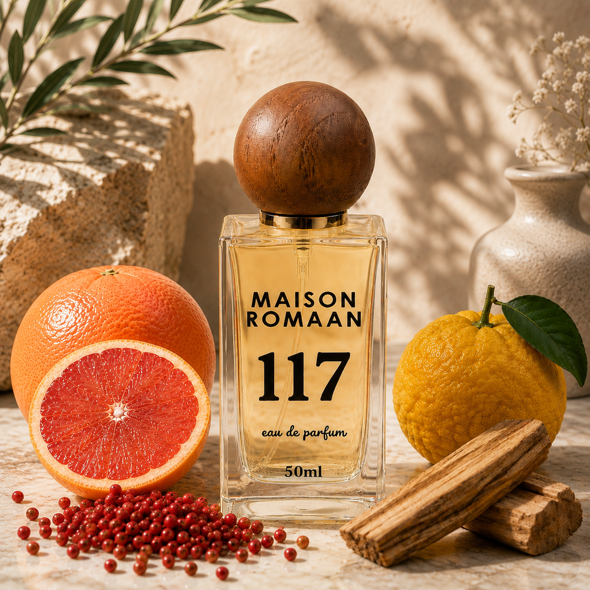 Maison Romaan No 117, fresh citrus unisex perfume
